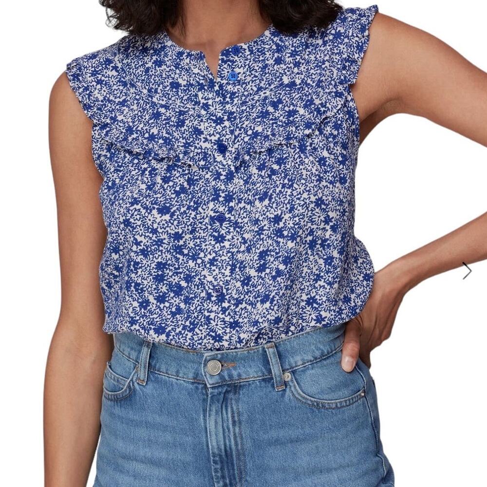 NWT! Whistles Twin Daisy Print Floral Blouse - Size 14 (MSRP $159)